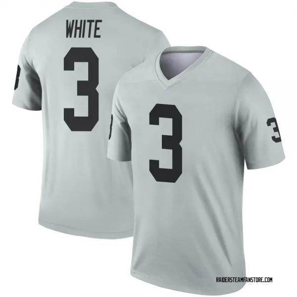 Men's Zamir White Las Vegas Raiders Legend Inverted Silver Jersey