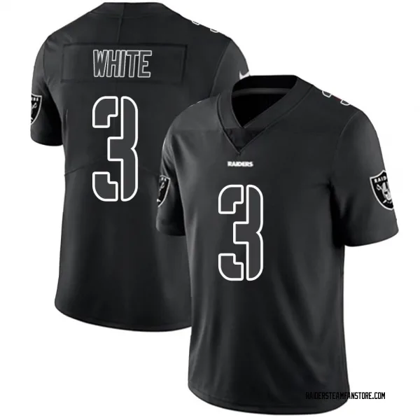 Men's Zamir White Las Vegas Raiders Limited Black Impact Jersey