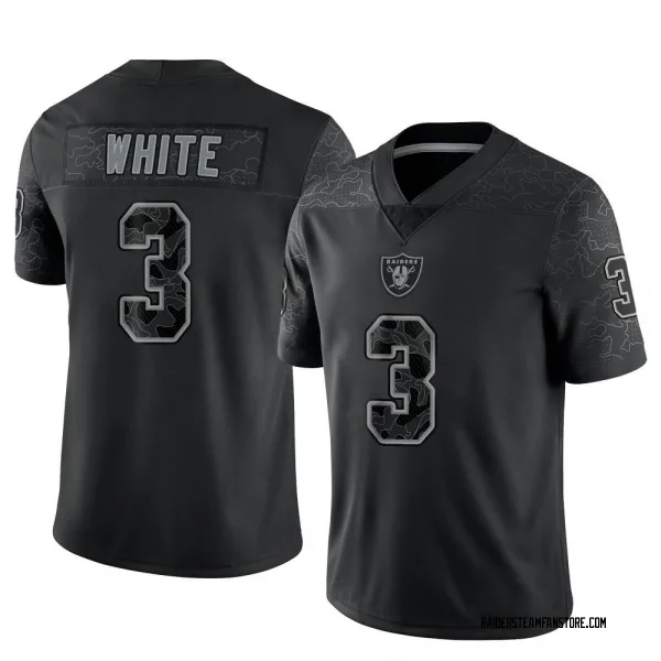 Men's Zamir White Las Vegas Raiders Limited Black Reflective Jersey