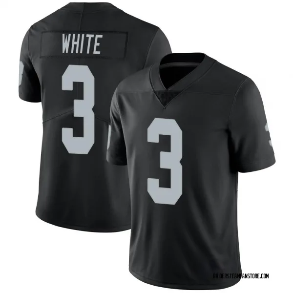 Men's Zamir White Las Vegas Raiders Limited Black Team Color Vapor Untouchable Jersey