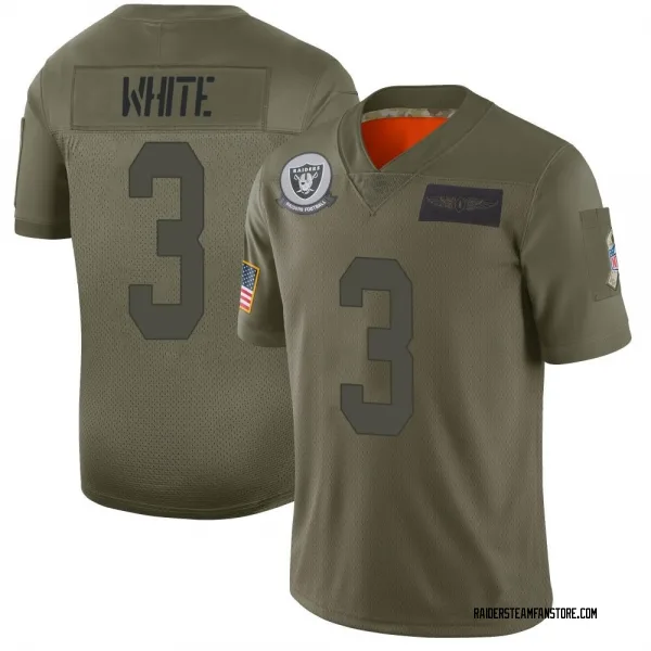 Men's Zamir White Las Vegas Raiders Limited Camo 2019 Salute to Service Jersey