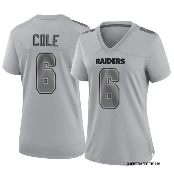 Women's AJ Cole Las Vegas Raiders Game Gray Atmosphere Fashion Jersey