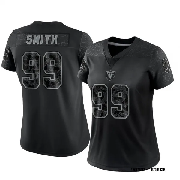 Women's Aldon Smith Las Vegas Raiders Limited Black Reflective Jersey