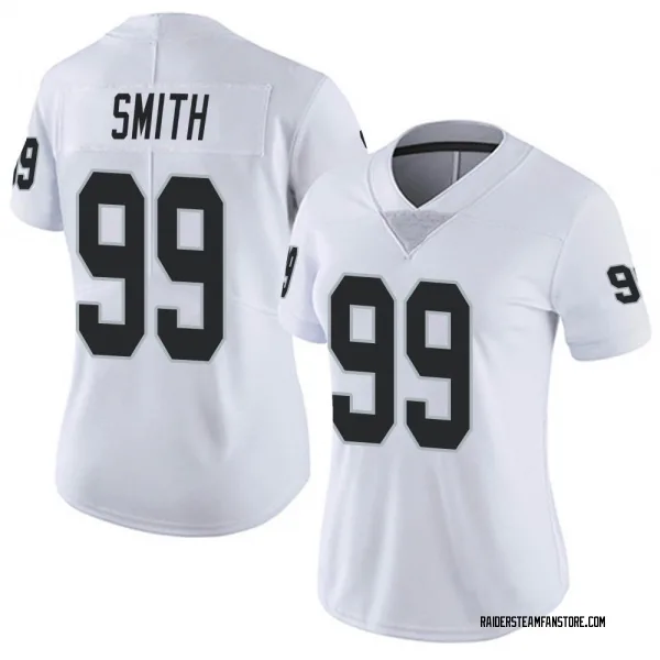 Women's Aldon Smith Las Vegas Raiders Limited White Vapor Untouchable Jersey