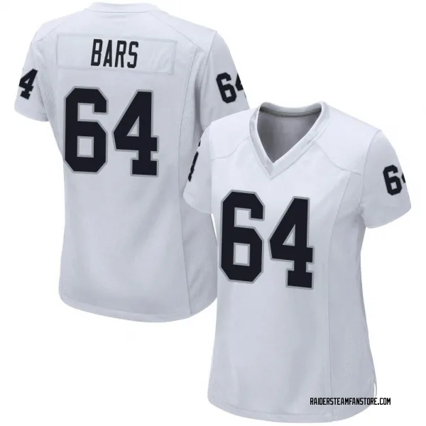 Women's Alex Bars Las Vegas Raiders Game White Jersey