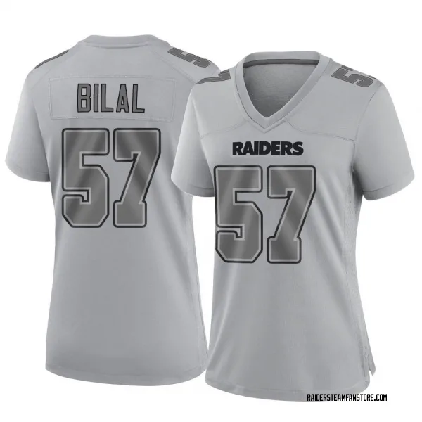 Women's Asmar Bilal Las Vegas Raiders Game Gray Atmosphere Fashion Jersey