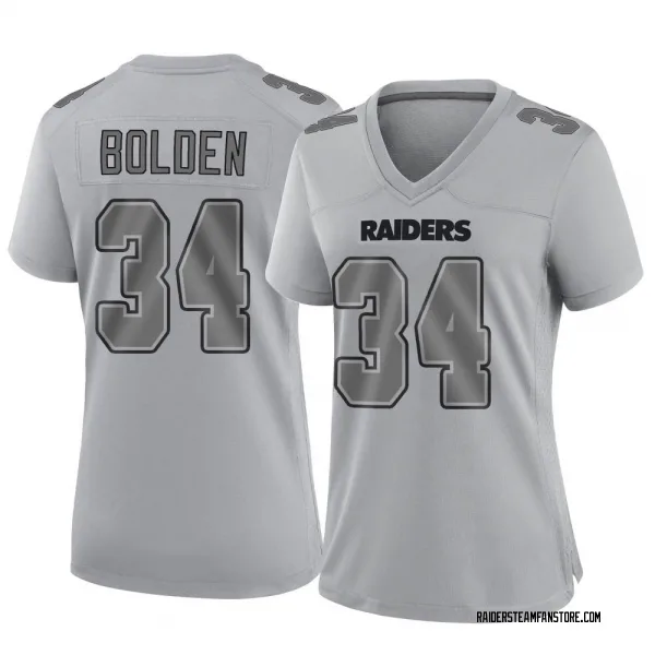 Women's Brandon Bolden Las Vegas Raiders Game Gray Atmosphere Fashion Jersey