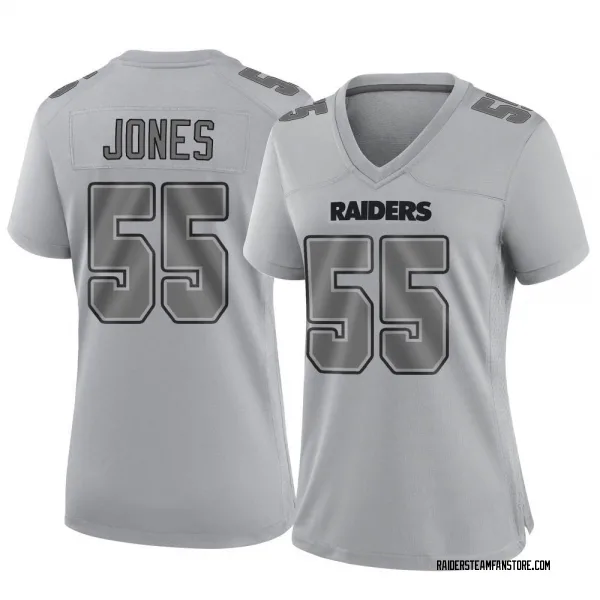 Women's Chandler Jones Las Vegas Raiders Game Gray Atmosphere Fashion Jersey