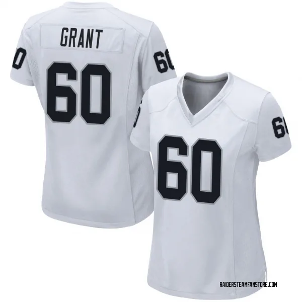 Women's Charles Grant Las Vegas Raiders Game White Jersey