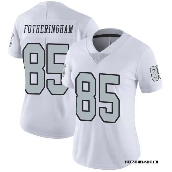 Women's Cole Fotheringham Las Vegas Raiders Limited White Color Rush Jersey