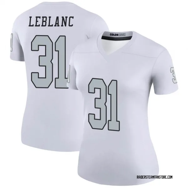 Women's Cre'Von LeBlanc Las Vegas Raiders Legend White Color Rush Jersey