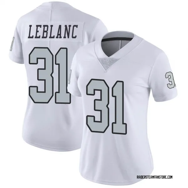 Women's Cre'Von LeBlanc Las Vegas Raiders Limited White Color Rush Jersey