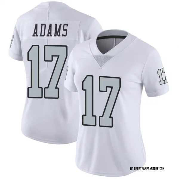 Women's Davante Adams Las Vegas Raiders Limited White Color Rush Jersey