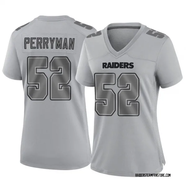 Women's Denzel Perryman Las Vegas Raiders Game Gray Atmosphere Fashion Jersey