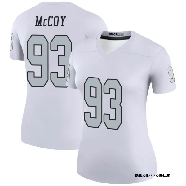 Women's Gerald McCoy Las Vegas Raiders Legend White Color Rush Jersey