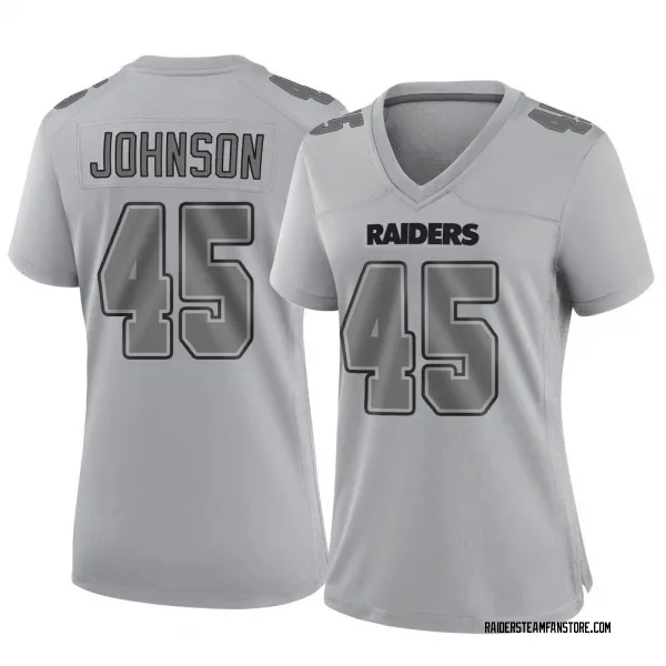Women's Jakob Johnson Las Vegas Raiders Game Gray Atmosphere Fashion Jersey