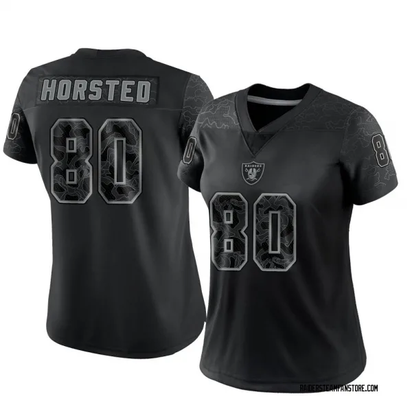 Women's Jesper Horsted Las Vegas Raiders Limited Black Reflective Jersey