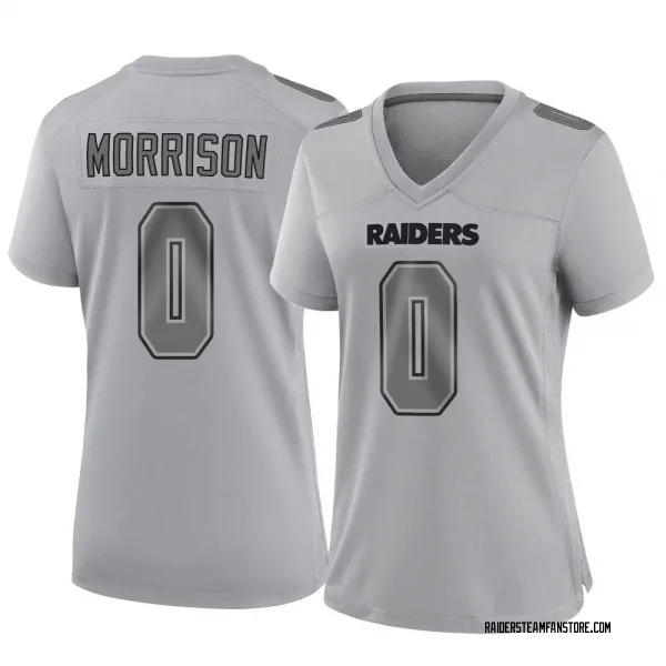 Women's Malkelm Morrison Las Vegas Raiders Game Gray Atmosphere Fashion Jersey