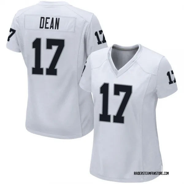 Women's Nakobe Dean Las Vegas Raiders Game White Jersey