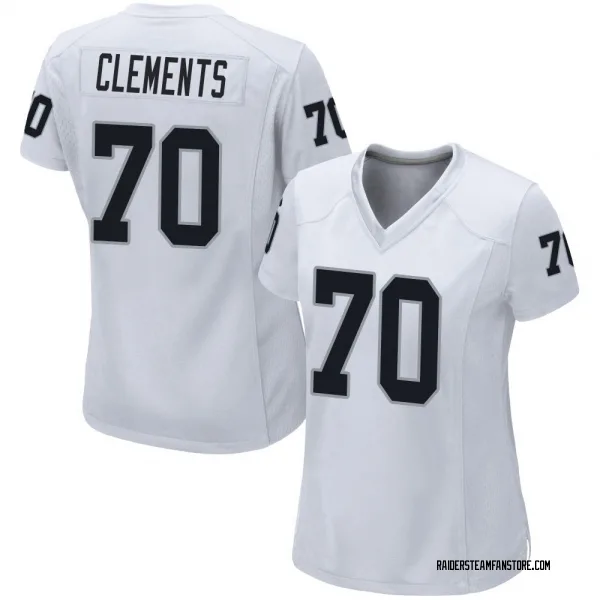 Women's Parker Clements Las Vegas Raiders Game White Jersey