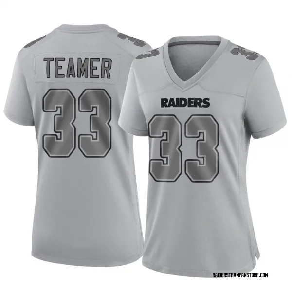 Women's Roderic Teamer Las Vegas Raiders Game Gray Atmosphere Fashion Jersey