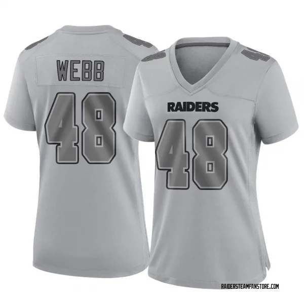 Women's Sam Webb Las Vegas Raiders Game Gray Atmosphere Fashion Jersey