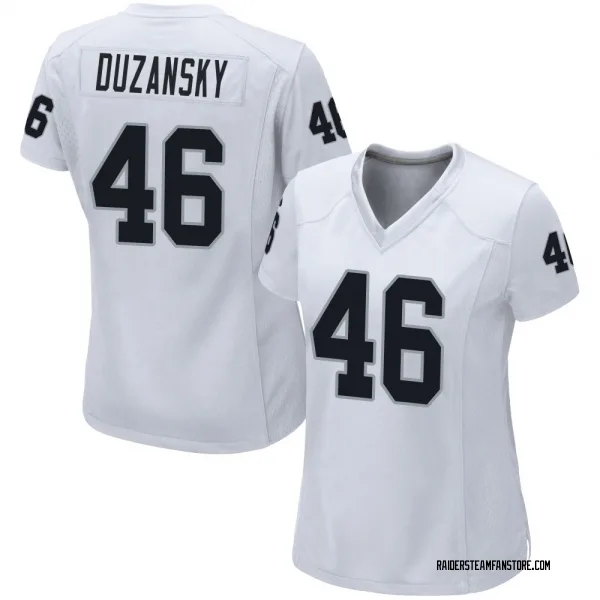 Women's Tyler Duzansky Las Vegas Raiders Game White Jersey