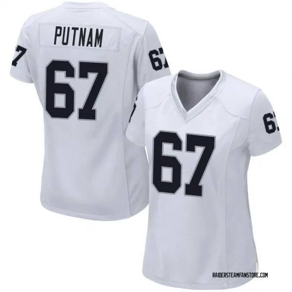 Women's Will Putnam Las Vegas Raiders Game White Jersey