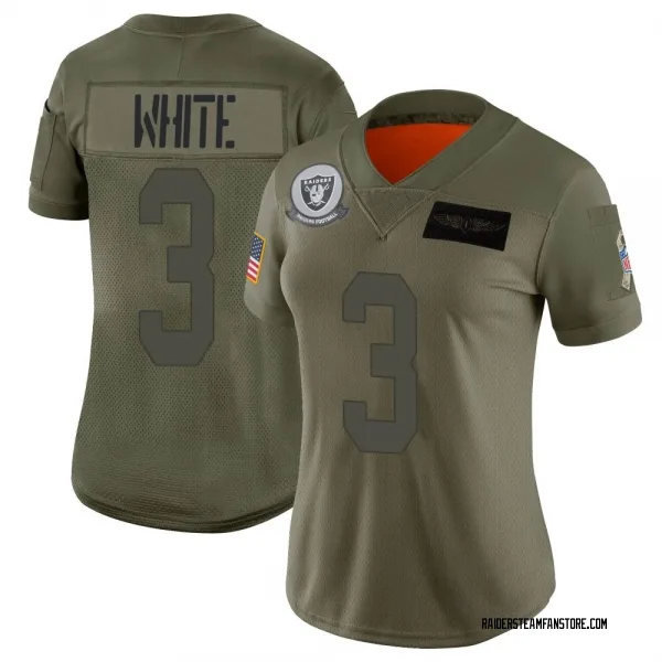 Women's Zamir White Las Vegas Raiders Limited Camo 2019 Salute to Service Jersey