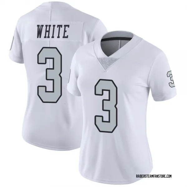 Women's Zamir White Las Vegas Raiders Limited White Color Rush Jersey