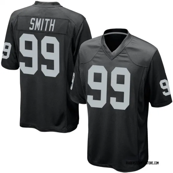Youth Aldon Smith Las Vegas Raiders Game Black Team Color Jersey