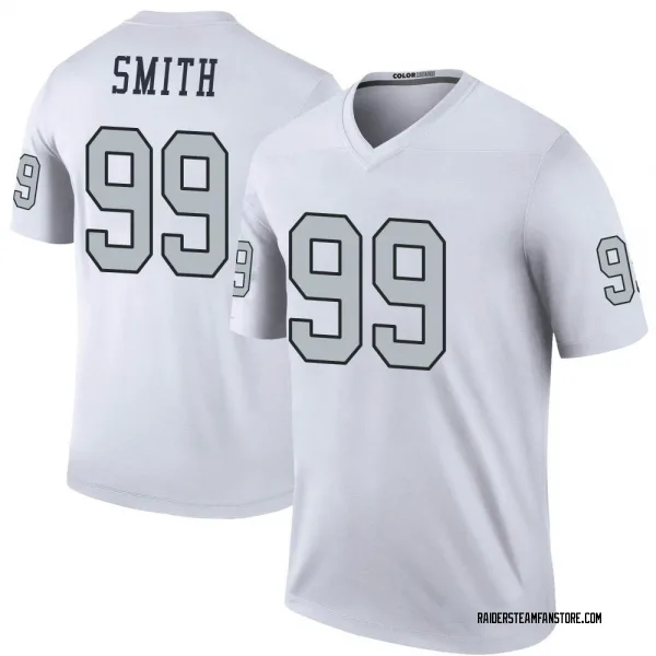 Youth Aldon Smith Las Vegas Raiders Legend White Color Rush Jersey