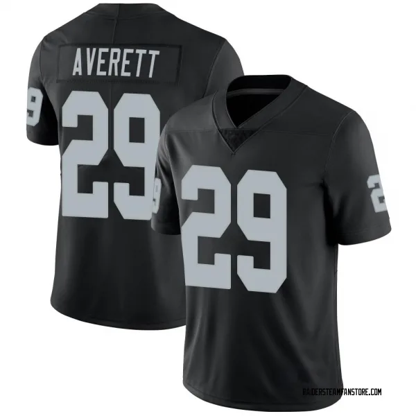 Youth Anthony Averett Las Vegas Raiders Limited Black Team Color Vapor Untouchable Jersey
