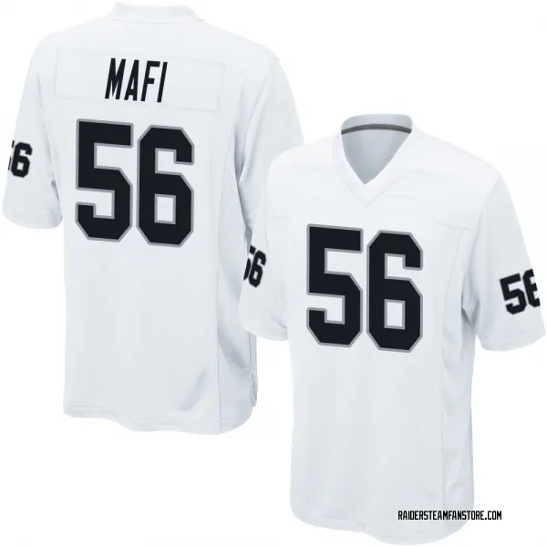 Youth Atonio Mafi Las Vegas Raiders Game White Jersey