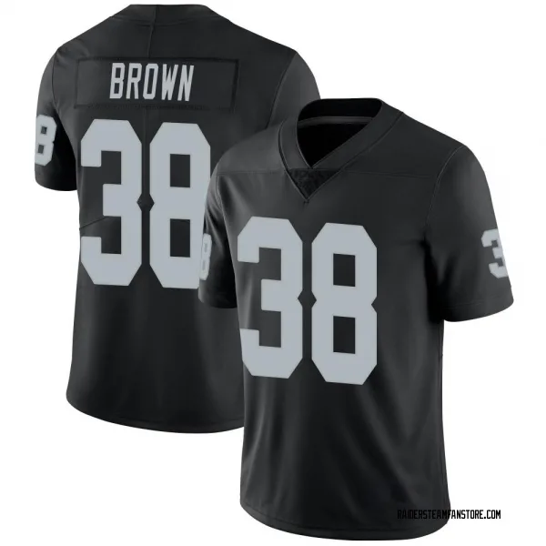 Youth Brittain Brown Las Vegas Raiders Limited Black Team Color Vapor Untouchable Jersey
