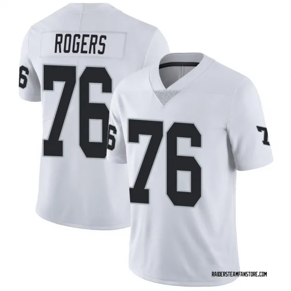 Youth Caleb Rogers Las Vegas Raiders Limited White Vapor Untouchable Jersey