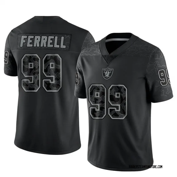 Youth Clelin Ferrell Las Vegas Raiders Limited Black Reflective Jersey