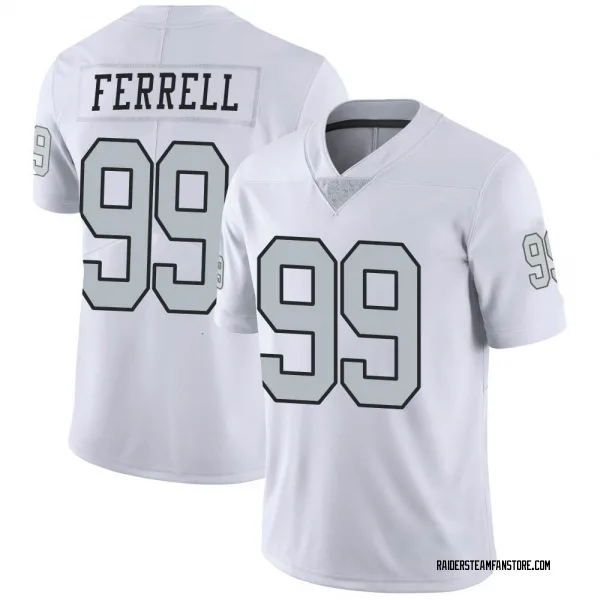 Youth Clelin Ferrell Las Vegas Raiders Limited White Color Rush Jersey