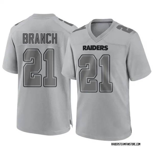 Youth Cliff Branch Las Vegas Raiders Game Gray Atmosphere Fashion Jersey