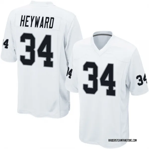 Youth Connor Heyward Las Vegas Raiders Game White Jersey