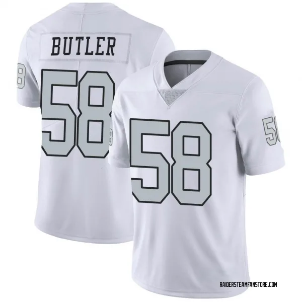 Youth Darien Butler Las Vegas Raiders Limited White Color Rush Jersey