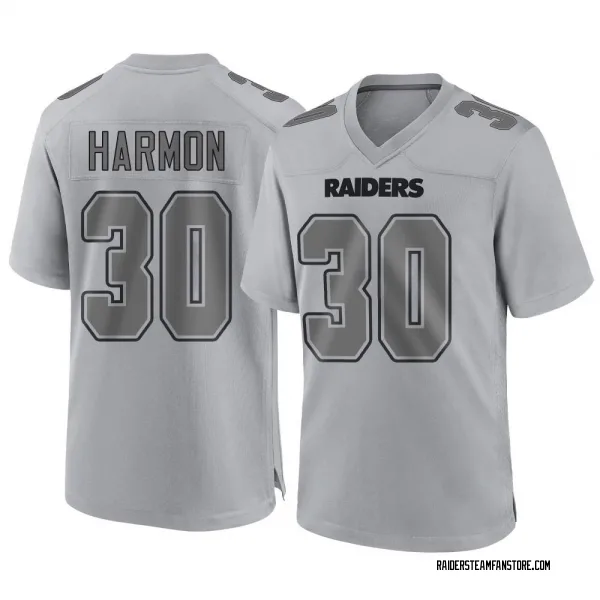 Youth Duron Harmon Las Vegas Raiders Game Gray Atmosphere Fashion Jersey