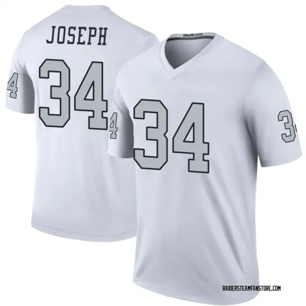 Youth Greg Joseph Las Vegas Raiders Legend White Color Rush Jersey