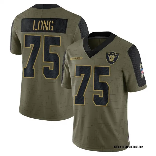 Youth Howie Long Las Vegas Raiders Limited Olive 2021 Salute To Service Jersey