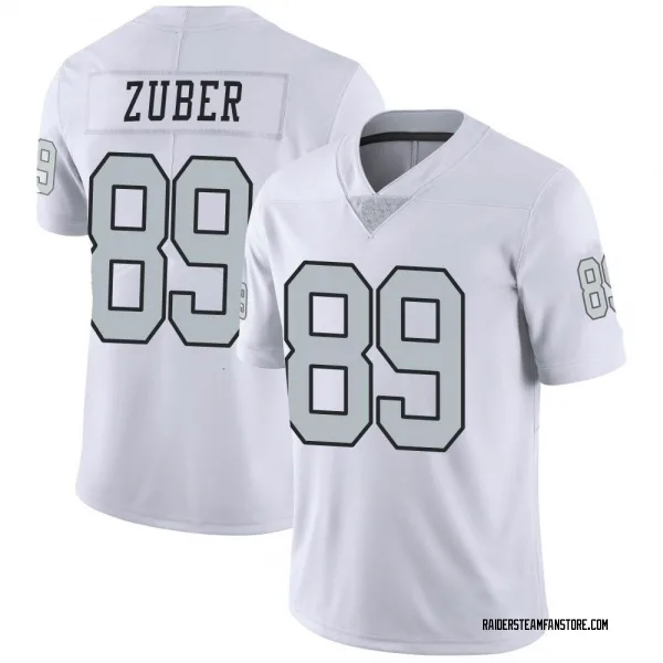 Youth Isaiah Zuber Las Vegas Raiders Limited White Color Rush Jersey