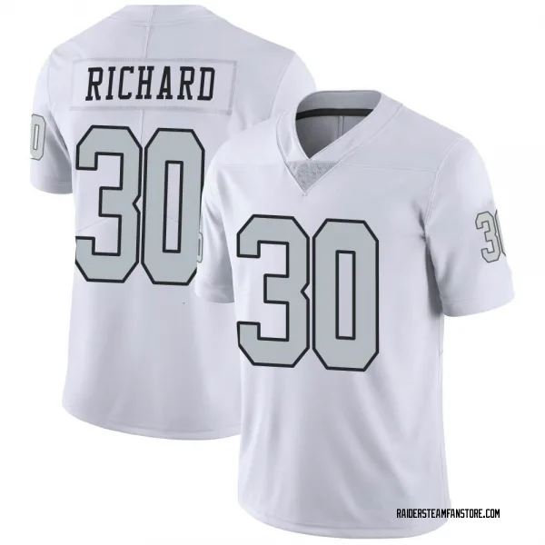Youth Jalen Richard Las Vegas Raiders Limited White Color Rush Jersey