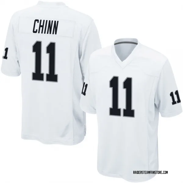 Youth Jeremy Chinn Las Vegas Raiders Game White Jersey
