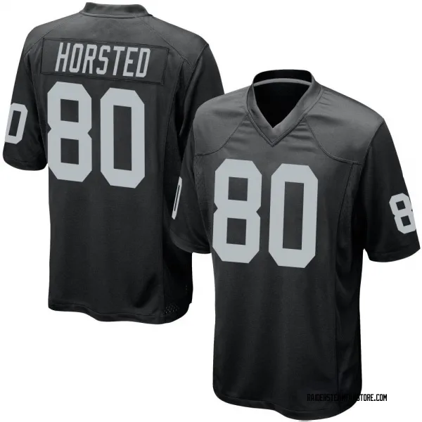 Youth Jesper Horsted Las Vegas Raiders Game Black Team Color Jersey