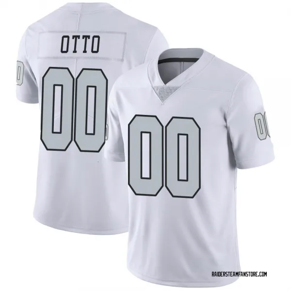 Youth Jim Otto Las Vegas Raiders Limited White Color Rush Jersey