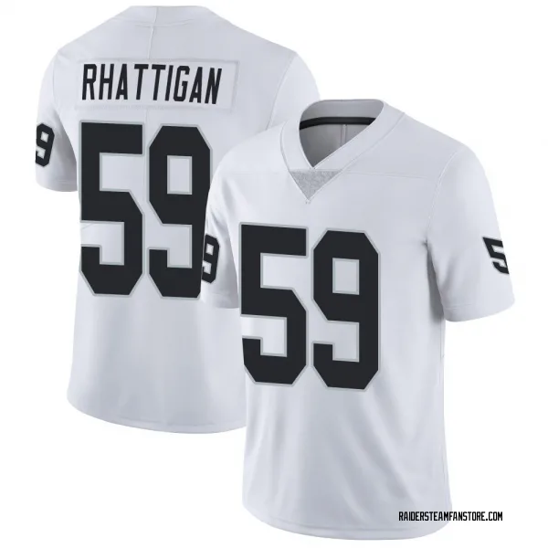 Youth Jon Rhattigan Las Vegas Raiders Limited White Vapor Untouchable Jersey